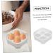 Fridge Egg Container 2pcs Box 4 Grid Egg Storage Box Plastic Pallet Empty Egg Carton re-usable - Buy Online on SooperMarket.com