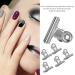 Nail Extension Clips - 5pcs Stainless Steel Silver C Curve Nail Art Accessories for Perfect Extensions - Buy Online on SooperMarket.com