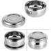 Natudeco Men's Wet Shave Soap Shell | Silver Metal Shaving Shell with Lid | Perfect for Soap Cream & Foam Shaving - Buy Online on SooperMarket.com