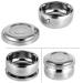 Premium Shaving Soap Peel for Men Wet Shaving Cup with Silver Metal Shell Lid & Anti-Skid Base - Buy Online on SooperMarket.com