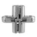 Buy Invisibly Hidden Cross-Covered Sensory Necklace - White Hinges Cabinet Fittings & Toddler Bite Ring Pearl Door Hinge | Silver XS (S) - International Shipping Available - Buy Online on SooperMarket.com