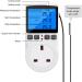 Diymore 220V Digital Temperature Controller Thermostat with Backlight LCD Screen - Ideal for Greenhouse, Farm, and Terrarium - Buy Online on SooperMarket.com