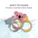 Elephant Baby Teething Toy - Natural Wooden Ring, Food-Grade Silicone, 12+ Months - Buy Online on SooperMarket.com