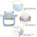 Never Drop Baby Teething Toy | Silicone Hand Teether for Babies | BPA Free Blue - Buy Online on SooperMarket.com