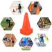YOQXHY Soccer Cones (25 Pack) - 7 Inch Agility Training Sports Cones with Carry Bag - Ideal for Kids Football Basketball Drills - Field Markers in 5 Colors - Buy Online on SooperMarket.com