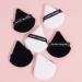 MAANGE 6 Pcs Triangle Makeup Puff Set for Loose Powder - Soft Face Body Foundation Puffs - Triangular Design for Contouring - 3 Black + 3 White - Buy Online on SooperMarket.com