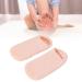 2 moisturizing socks repair rough skin one-piece design essential oil gel heel sleeves layer reusable spa sock for the beauty salon at home (orange)