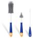 TAGVO Soft Baby Bottle Brushes 3 in 1 Soft Silicone Baby Bottle Cleaning Brushes Stand Bottle Brushes Cleaner Set Teat Brush Straw Cleaner Thermoses Glasses Cups Wine Glass Food Jars