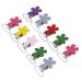 10pcs Pacifier Clips 25mm Mini Plum Shape Pacifier Clips Clip Holder with Bright Colors for Baby Jewely Making