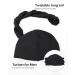 Satin Lined Halo Turban Set for Men - X-Large Black & Dark Heather Grey - Buy Online on SooperMarket.com