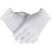 100% Cotton Gloves 6 Pairs White Cotton Gloves for Women Dry Hands Eczema SPA Moisturizing - Work Glove for Serving Archival Coin Jewelry Inspection One Size 6.0