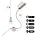 Bonlux Sewing Machine Light 30 LEDs Flexible Gooseneck Work Light with Magnetic Base (2-Pack) - 6W Portable Lamp for Workbench, Lathe, Drill Presses, Grey - Buy Online on SooperMarket.com