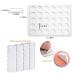 LANDVIDI Silicone Wax Seal Mat - Wax Seal Kit with 30-Cavity Mold and 300 Adhesive Dots for DIY Craft Projects - Buy Online on SooperMarket.com