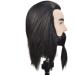 Real Human Hair Training Head - Adjustable Female Tailor Puppet for Hairdressing Perming and Coloring - Buy Online on SooperMarket.com