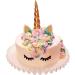 Unicorn Cake Topper Unicorn Birthday Party Supplies Unicorn Birthday Decorations for Girls Unicorn Cake Decoration Unicorn Horn First Birthday Cake Topper Kit with Eyelashes 5.8 Inch Gold - Buy Online on SooperMarket.com