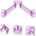 Gogogmee Lip Muscle Trainer Mouth Mouth Trainer Lip Exerciser Lip Trainer Face Exerciser Lift Mouth Tightener Slimming Exerciser Muscle Tightening Face Exerciser 9.30X7.70X1.50CM Purple - Buy Online on SooperMarket.com