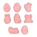 PRETYZOOM Mini Silicone Molds 8 pcs Cookie for Easter Cartoon Moulds Creative Design Cake Themed Dessert Pp DIY Baking Shape