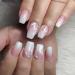 JUSTOTRY 24 pcs Fake Nails Medium with Jewels Pale Purple French Press on Nails Patterns Ballerina Long Stick on Nails for Women Acrylic Coffin False Nails with Glue for Nail Art Purple&diamond1
