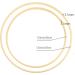 Sntieecr 12 Pack Bamboo Floral Hoop Rings for DIY Wedding Decor - 10 & 12 Inch Sizes - Ideal for Dream Catchers and Wall Hanging Crafts - Buy Online on SooperMarket.com