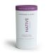 Native Plastic Free Deodorant | Natural Deodorant for Women and Men, Aluminum Free with Baking Soda, Probiotics, Coconut Oil and Shea Butter | Lavender & Rose