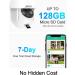 ANRAN 2K Wireless Solar Security Camera | 360 View, Smart Siren, Spotlights | Color Night Vision, AI Human Detection | 2-Way Talk, Alexa Compatible | Q3 White - 3MP - Buy Online on SooperMarket.com