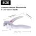 Apstour Acrylic Nail Clipper - Adjustable Stainless Steel Cutter for Thick Nails - U-Shaped False Nail Trimmer in White - Buy Online on SooperMarket.com