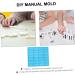 STOBOK Chocolate Molds 3pcs Mold Silica Gel Crystal Chocolate Candies 3D Resin Molds Bluex3pcs 20.5X8.5X0.8CMx3pcs - Buy Online on SooperMarket.com