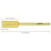 PANA Small Barrel Gold Nail Drill Bit 2X Fine Grit | 3/32 Shank Size - Fast Acrylic & Hard Gel Removal for Manicure Pedicure - Salon Quality Tool - Buy Online on SooperMarket.com