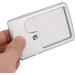 Card Type Magnifying Glasses Credit Card Sized Magnifying Lenses Ideal Pocket Magnifier for Reading Magnifying Glass with LED Light and Leather Case - Buy Online on SooperMarket.com