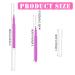 Patelai 150-Piece Micro Eyebrow Brush Set | Brow Lamination & Lash Lift Tools | Pink & Purple Eyebrow Spoolie Brushes for Eyelash Extensions - Buy Online on SooperMarket.com