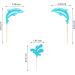 Arthsdite 24Pcs Dolphin Cupcake Toppers Under the Sea Theme Cupcake Picks Ocean Animal Baby Shower Kids Birthday Party Cake Decorations Supplies - Blue Glitter - Buy Online on SooperMarket.com