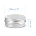 Round Silver Aluminum Storage Jars with Secure Screw Tops - Ideal for Cosmetics, Lip Balms, Candles, and Tea - Set of 24 - Buy Online on SooperMarket.com