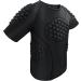 Topeter Padded Football Shirt for Youth | Compression Rib Protection - XL Pure Black - Buy Online on SooperMarket.com