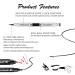 2 Pcs Heart-shaped Liquid Eyeliner Stamp Set - Waterproof, Smudge-proof & Long-lasting Double-side Ultra-Fine Eye Liners Pen - Red + Black - Makeup Tools with Quick Drying Formula - Buy Online on SooperMarket.com