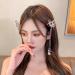 Flymind 6Pcs Moving Butterfly Tassel Hair Clips Elegant Antique Side Clip for Women & Girls (Silver) - Buy Online on SooperMarket.com
