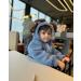 Volunboy Baby Boys Fleece Hooded Jacket - Toddler Full Zip Cartoon Coat, 3-4 Years Blue - Buy Online on SooperMarket.com