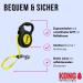 Buy Cong Roll-Out Dog Leash 5m for Large Dogs up to 50kg | High-Quality with Break & Lock System | Soft Handle & Reflective Belt - Yellow-Black - Buy Online on SooperMarket.com
