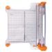 Fiskars ProCision  Rotary Bypass Paper Trimmer - 12 Cut Length - Craft Paper and Mixed Media Cutter with Grid Lines Orange
