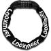 Looxmeer Bicycle lock Number lock 90cm and high safety level bicycle chain lock Pay code combination lock with hardened steel chain member and 5-digit number code black