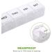 Large Weekly Pill Organizer Sukuos Large Daily Pill Cases for Pills/Vitamin/Fish Oil/Supplements (black+clear) - Buy Online on SooperMarket.com