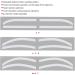 Silicone Disposable Eyebrow Stencil Kit for Microblading - Hygienic & Easy to Use - Buy Online on SooperMarket.com