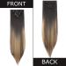 Silk-co 26 Clip in Hair Extensions 8Pcs - Natural Black to Blonde Ombre Synthetic Heat Resistant Hairpiece Extension - Buy Online on SooperMarket.com