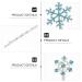 KALLORY Snowflake Hair Pins - 6pcs Decorative Barrettes for Girls | Party Hair Clips for Children - Snowflake Style Hair Accessories - Buy Online on SooperMarket.com
