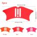 Nose Contour templates 3pcs Silicone Nostaur Contour Contour Multifunctional template The makeup eye tool for beginners who apply shadow - Buy Online on SooperMarket.com