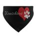printplanet - Dog scarf with name or text - Scarf for dogs - Layout Pfotenherz - Size S Size S Pfotenherz