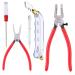 Qovydx 5Pcs Glass Grozer Running Pliers Stained Glass Breaking Cutter Tools Glass Grozing Pliers Breaker Cutting Oil Tool with Rubber Tips Glass Cutters Tools