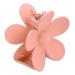 Flower Shape Hair Claw Clips Good Decoration Effect Lightweight Matte Surface Hair Catch Clip Non Slip Alloy Spring for Women Girls Headwear(Meat meal)