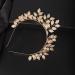 YERTTER Wedding Gold Leaf Tiara Hair Crown - Handmade Bride Hair Band for Bridal Greek Goddess Look - Perfect for Wedding, Prom, Birthday Party - Buy Online on SooperMarket.com