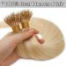 Nano Ring Hair Extensions 22inch 1g/s Pre Bonded 50g Nano Tip Bondings 100% Real Remy Human Hair #613 Bleach Blonde - Buy Online on SooperMarket.com