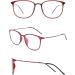 Koosufa Classic Retro Glasses Frames - Ultra Light TR90 Nerd Glasses for Men & Women - Thin Panto Style with Case - International Shipping Available - Buy Online on SooperMarket.com